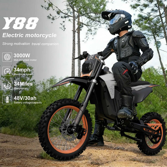 Electric Dirt Bike for Teens 34 MPH 48V 3000W 30AH for Sale