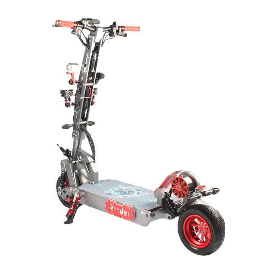 long range electric scooter Rooder e-cruiser xs09 x-sports 40-120 km mileage with 72v 40ah 110km/h 10000w belt motor