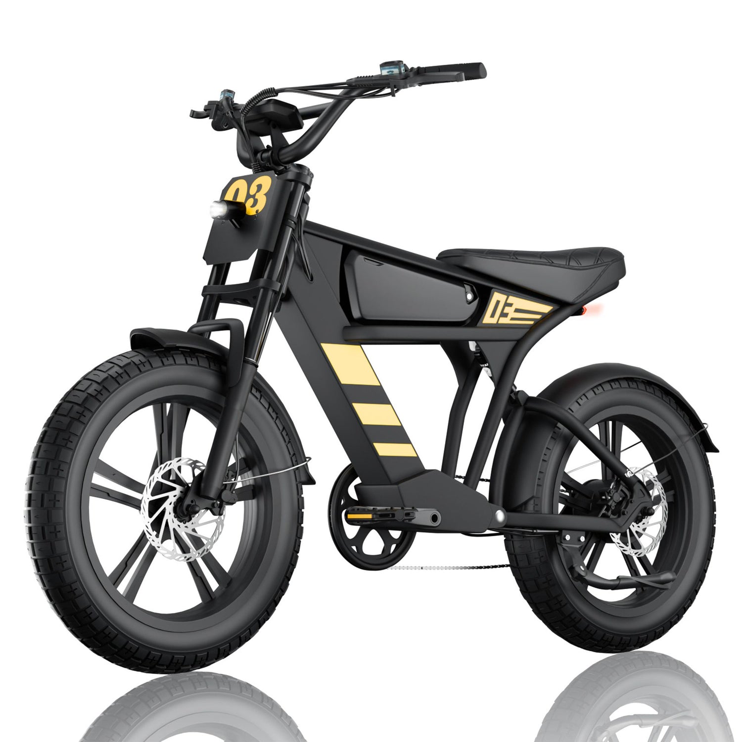 electric scrambler bicycle Electric Bike with Aluminium Frame for Commuting & Mountain Trails – Rooder US