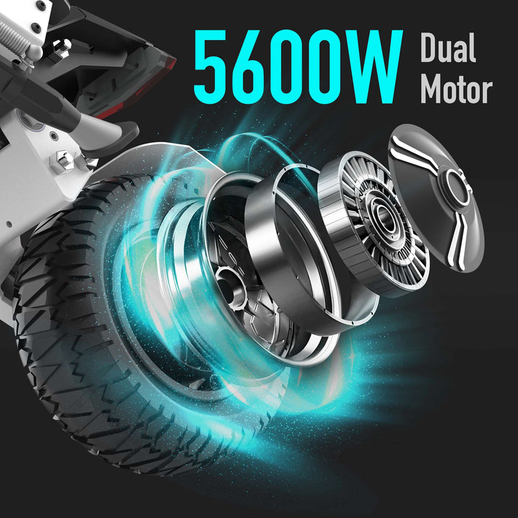 Rooder GD83 Fast Electric Scooter 50 MPH 5600W Dual Motor For Sale 13