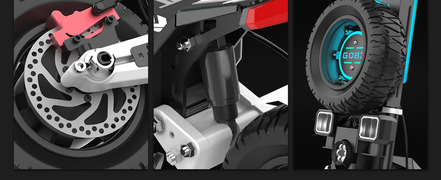 Load video: Rooder GD83 Scooter Unboxing